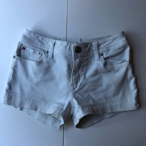 💜Plain White Jean Shorts